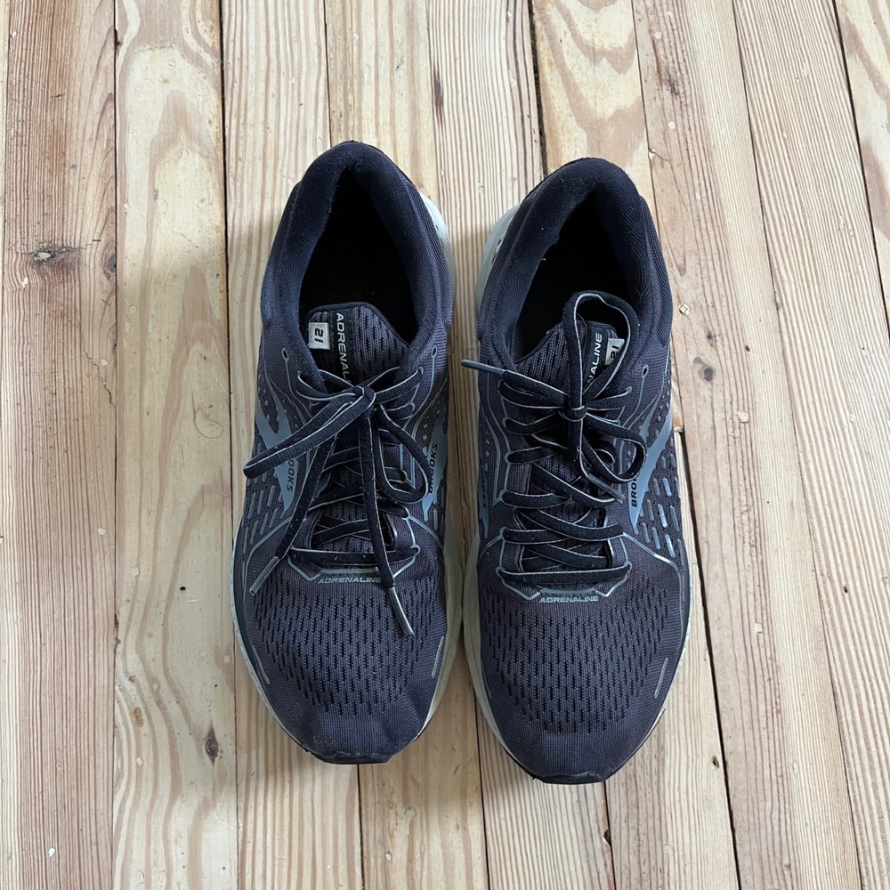 Brooks Adrenaline GTS 21 Mens Running Shoes Black Grey 1103491D093 Size 10.5 - Picture 9 of 10
